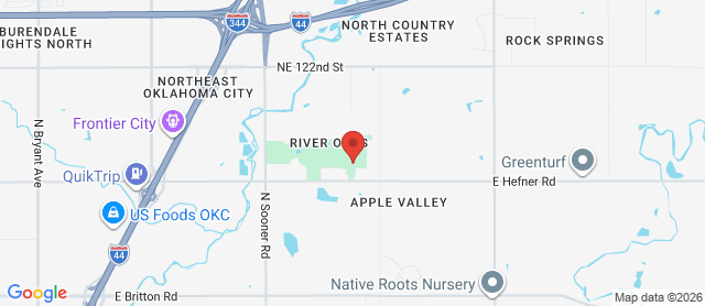Map for River Oaks Golf Club