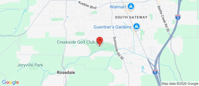 Map for Creekside Golf Course