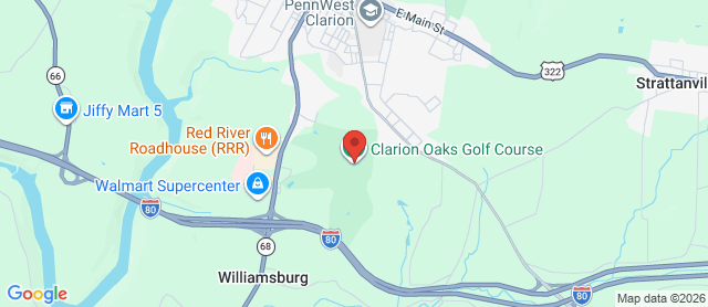Map for Clarion Oaks Golf Club