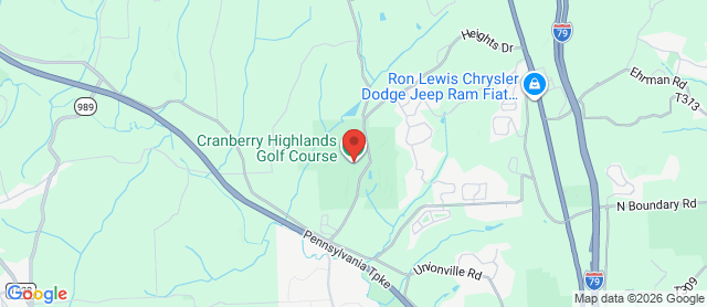 Map for Cranberry Highlands Golf Course