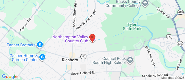 Map for Northampton Valley Country Club