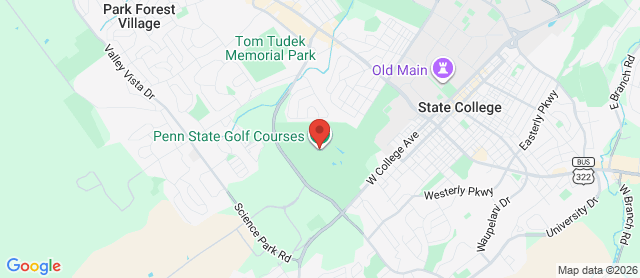 Map for Penn State Golf Club