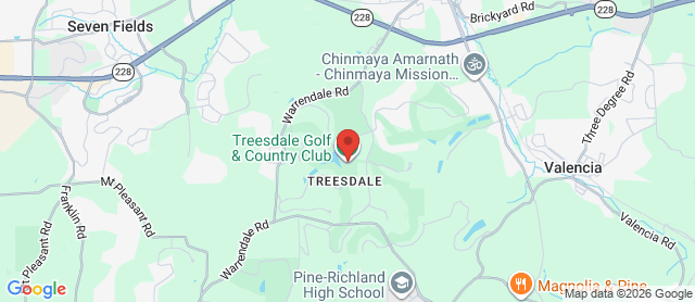 Map for Treesdale Golf & Country Club