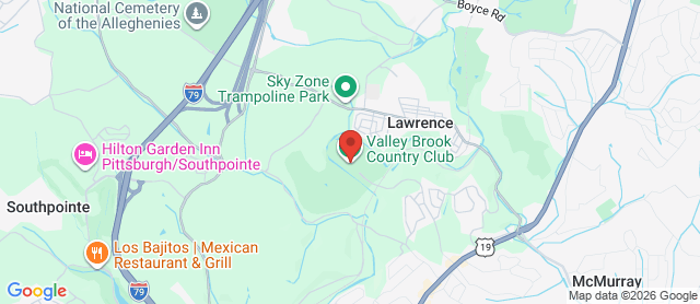 Map for Valley Brook Country Club