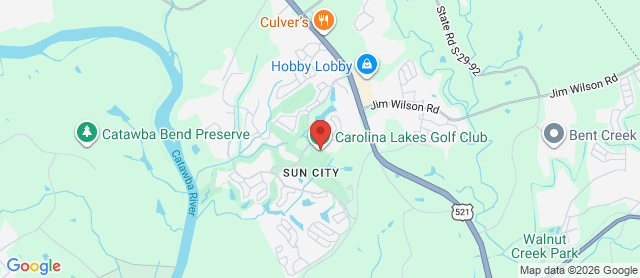 Map for Carolina Lakes Golf Club
