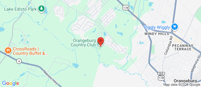 Map for Orangeburg Country Club