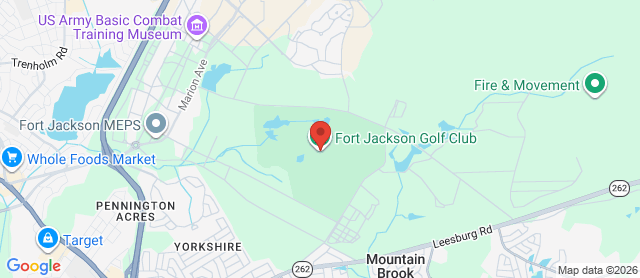 Map for Fort Jackson Golf Club
