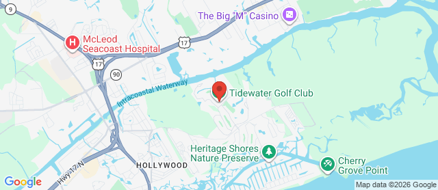 Map for Tidewater Golf Club