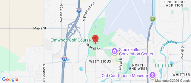 Map for Elmwood Park Golf Club