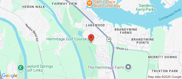 Map for Hermitage Golf Course