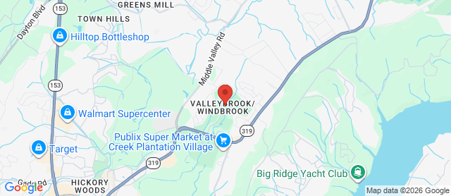 Map for Valleybrook Golf & Country Club