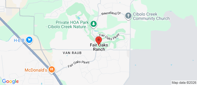 Map for Fair Oaks Ranch Golf and Country Club