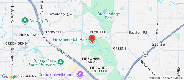 Map for Firewheel Golf Club