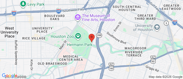 Map for Hermann Park Golf Course