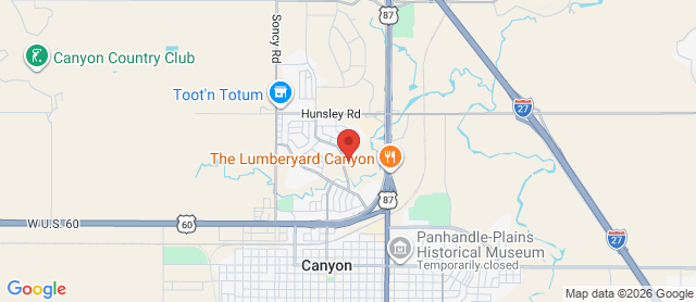 Map for Palo Duro Creek Golf Course