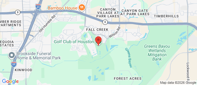 Map for Golf Club of Houston