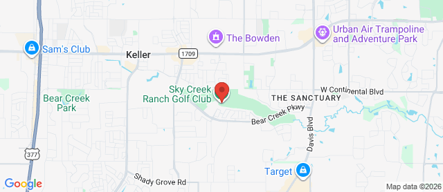 Map for Sky Creek Ranch Golf Club