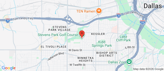 Map for Stevens Park Golf Course