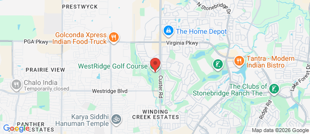 Map for Westridge Golf Course