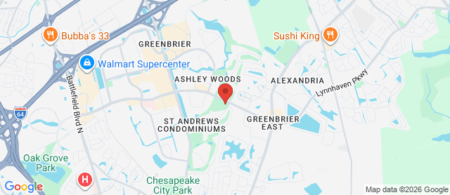 Map for Greenbrier Country Club