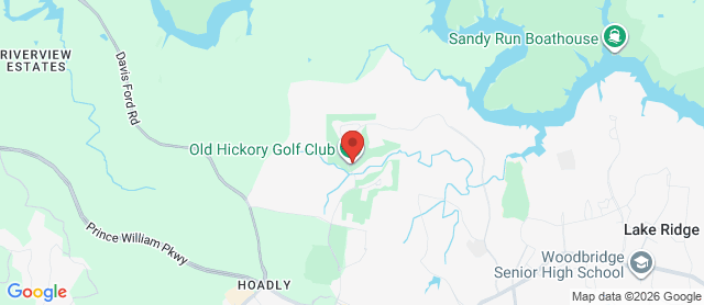 Map for Old Hickory Golf Club