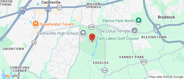 Map for Twin Lakes Golf Club
