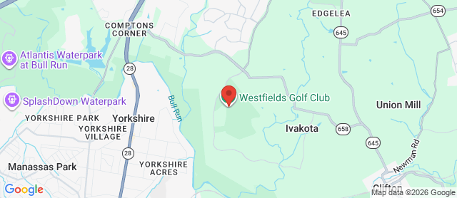 Map for Westfields Golf Club