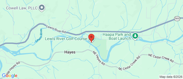 Map for Lewis River Golf Course