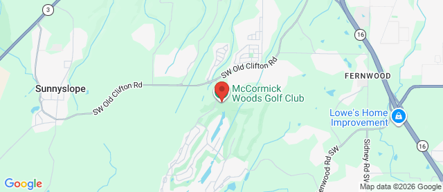 Map for McCormick Woods Golf Course