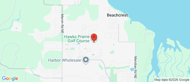 Map for The Golf Club at Hawks Prairie