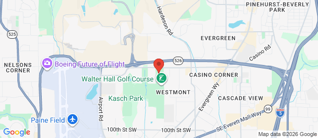 Map for Walter E. Hall Golf Course