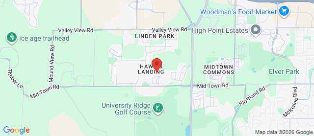 Map for Hawks Landing Golf Club