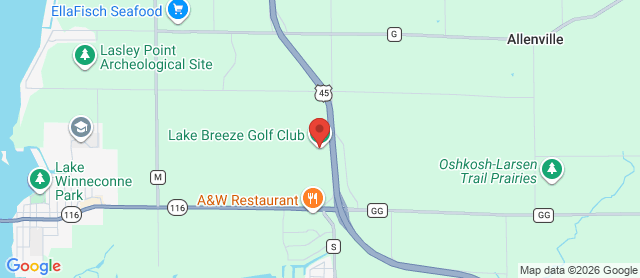 Map for Lake Breeze Golf Club