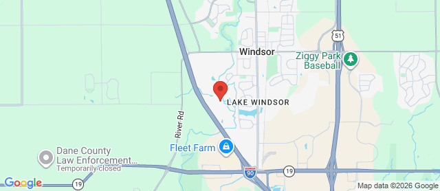 Map for Lake Windsor Golf Club
