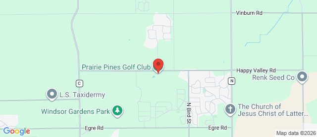 Map for Prairie Pines Golf Club