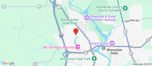Map for Trappers Turn Country Club