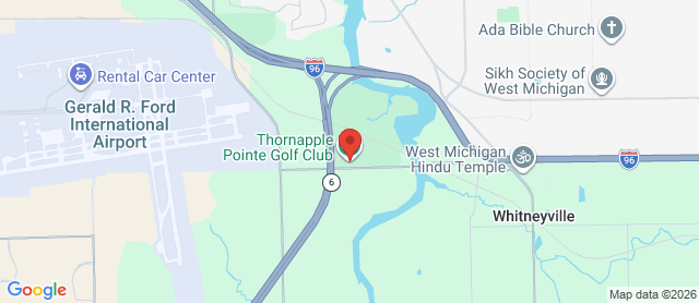 Map for The Golf Club at Thornapple Pointe