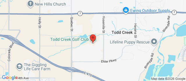 Map for Heritage Todd Creek Golf Club