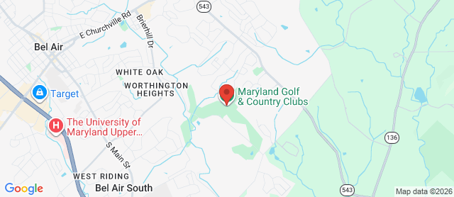 Map for Maryland Golf & Country Clubs
