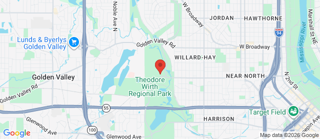 Map for Theodore Wirth Golf Course