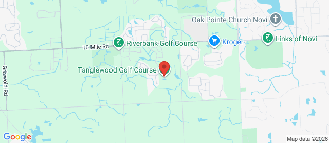 Map for Tanglewood Golf Course