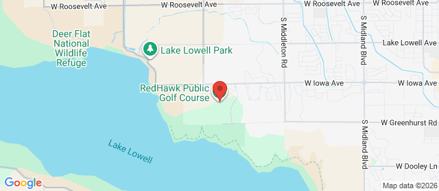 Map for Redhawk Public Golf Course