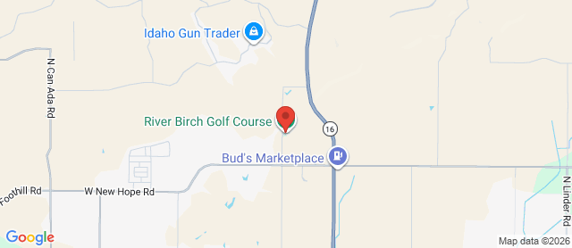 Map for River Birch Golf Course