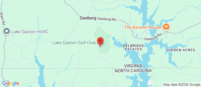 Map for Lake Gaston Golf Club