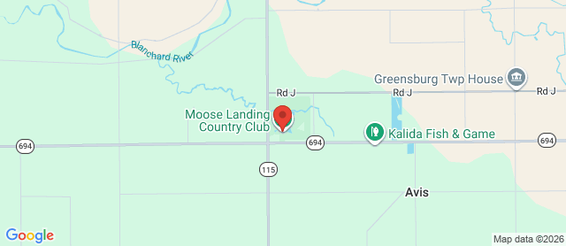 Map for Moose Landing Country Club