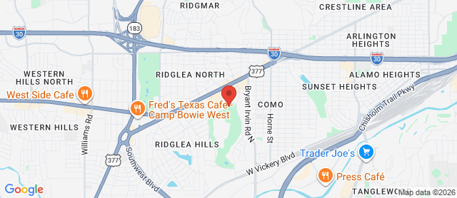 Map for Ridglea Country Club (North)