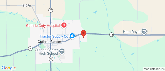 Map for Guthrie Center Golf Course