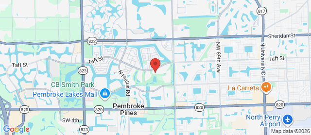 Map for Pembroke Lakes Golf