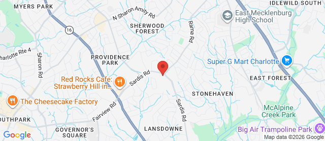 Map for Providence Day School