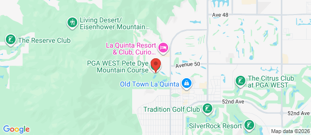 Map for PGA West - Pete Dye Mountain Course